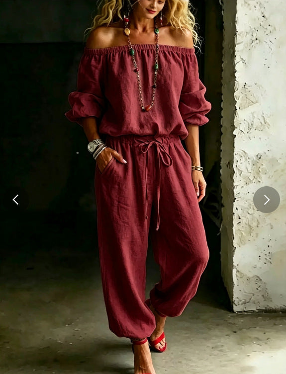 Casual Creative Classy Drawstring Jogger Two-piece Tops