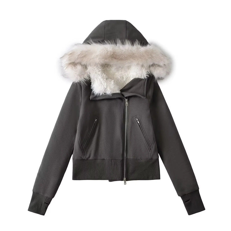 Head Hooded Environmental Protection Fur Collar Sweaters