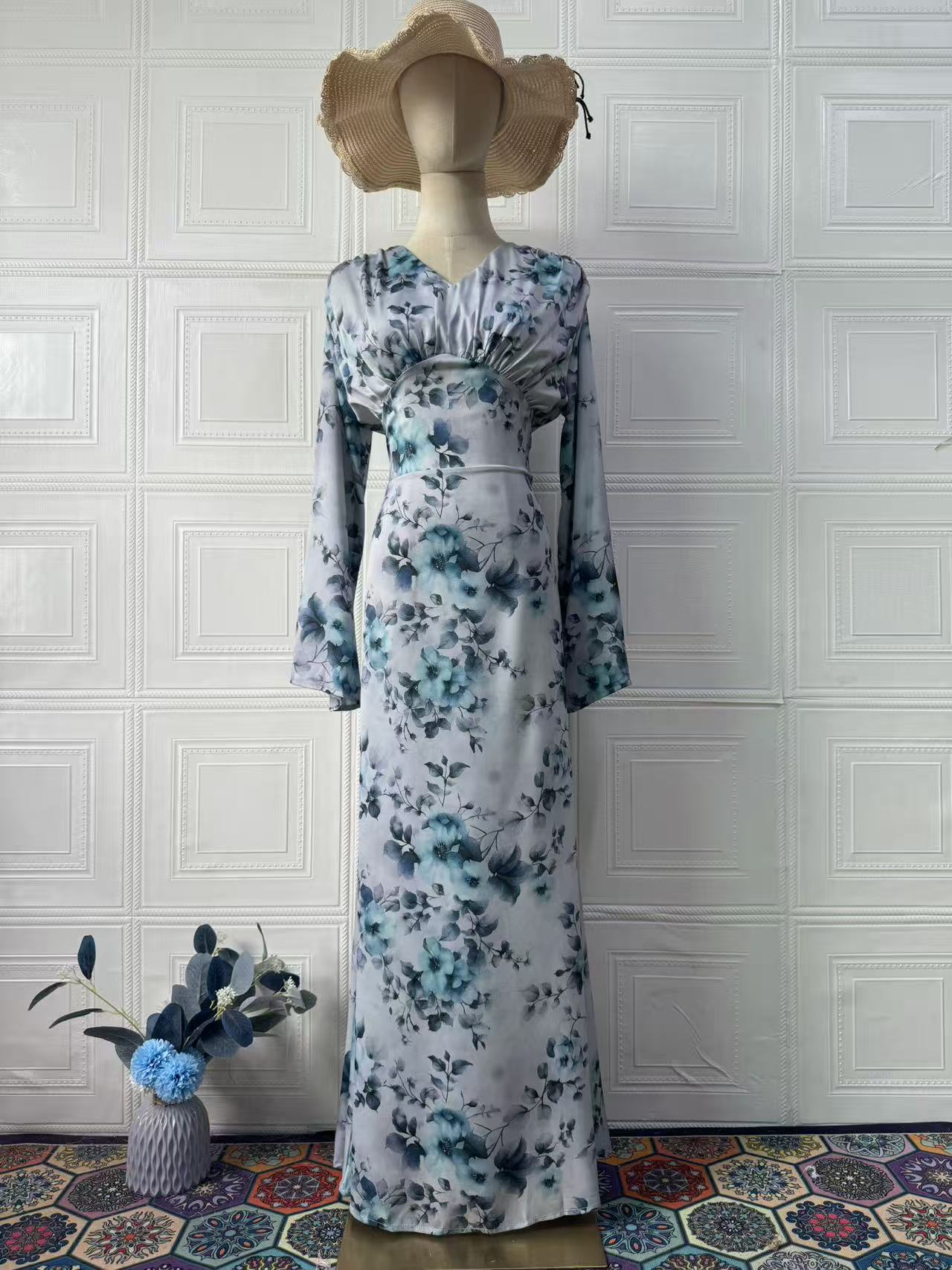 Women's Summer Elegant Soft Temperament Long Sleeve Dresses