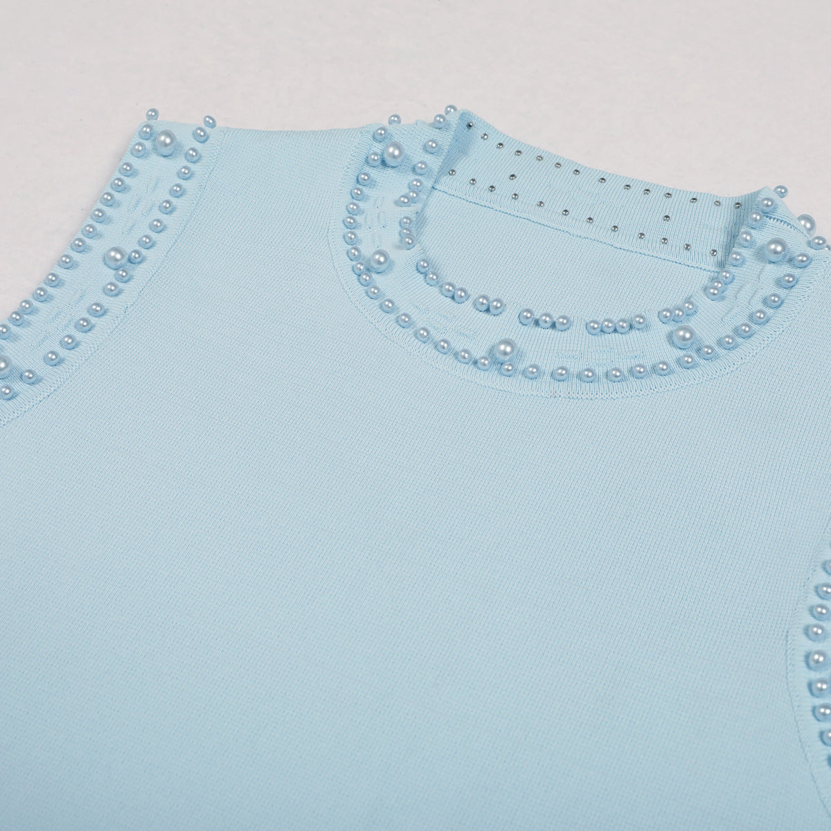 Bead Knitted Slim Fit Slimming Long Dresses