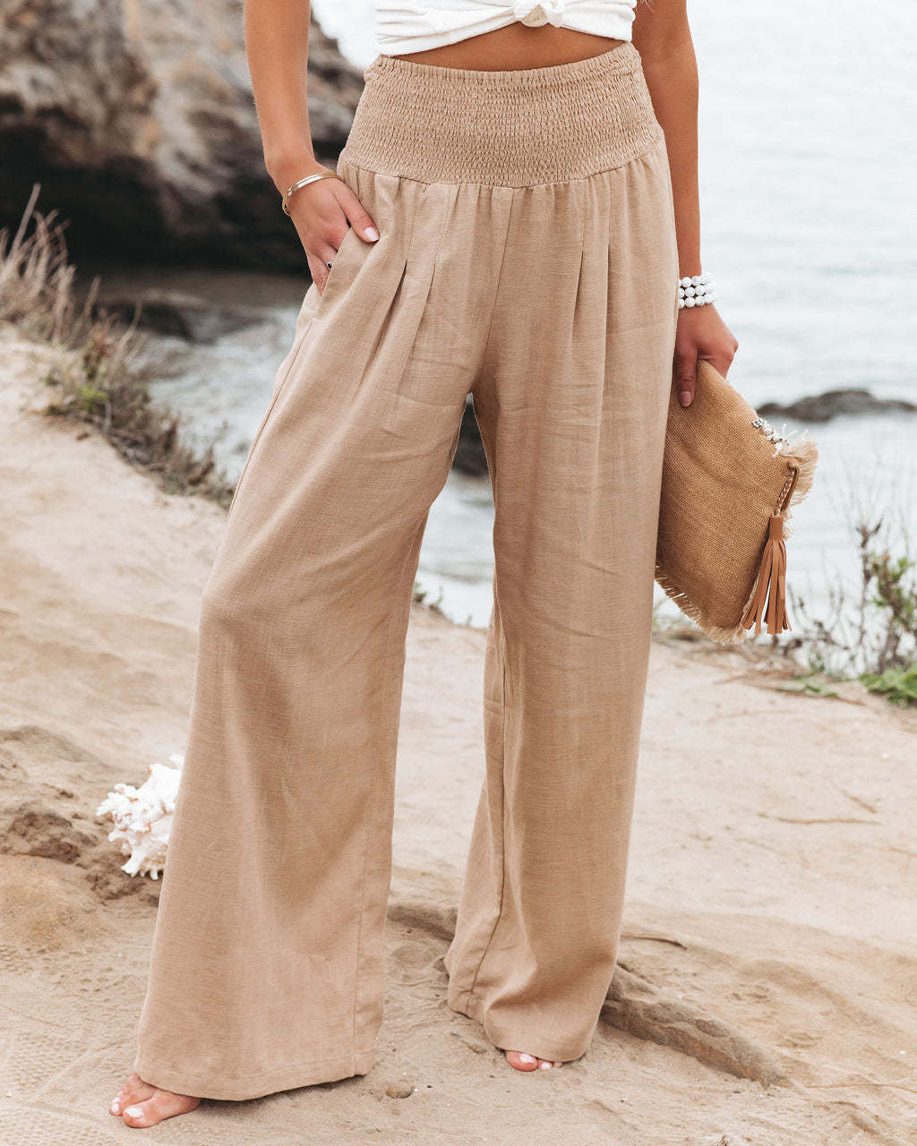 Women's Casual Cotton Linen Loose Trousers For Pants