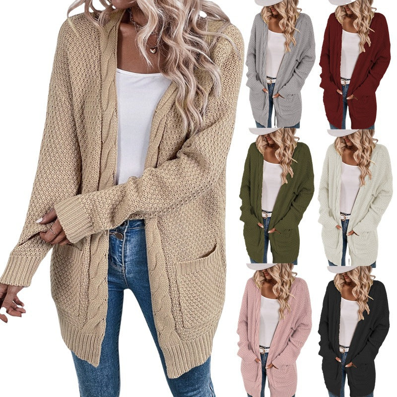 Beautiful Popular Glamorous Women's Twisted Rope Women's Sweater