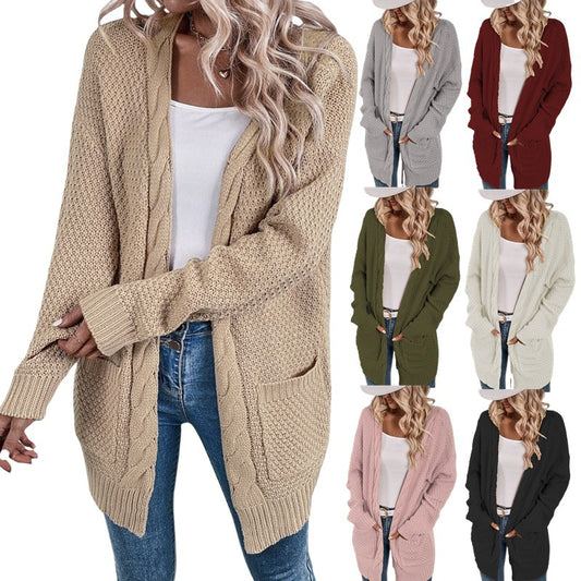 Beautiful Popular Glamorous Women's Twisted Rope Women's Sweater