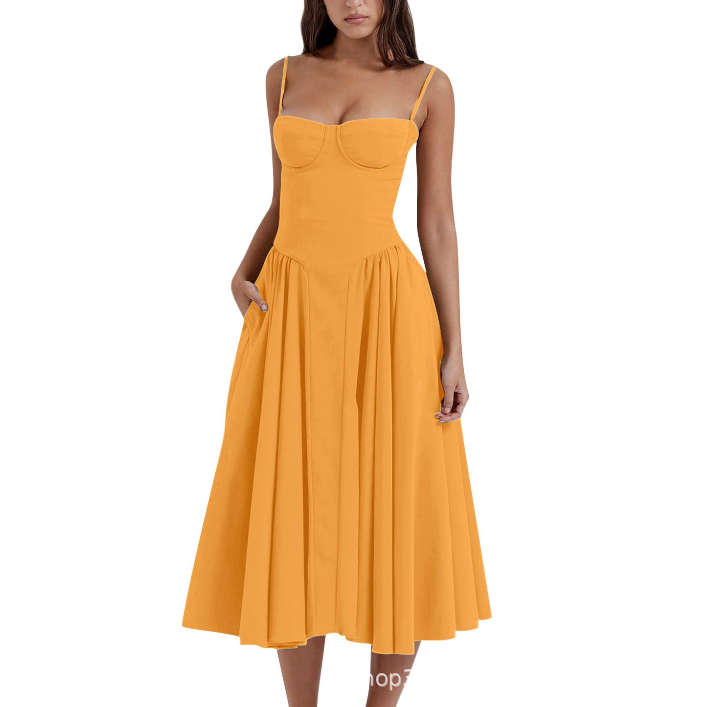 Women's French Retro Long Dress Court Style Dresses