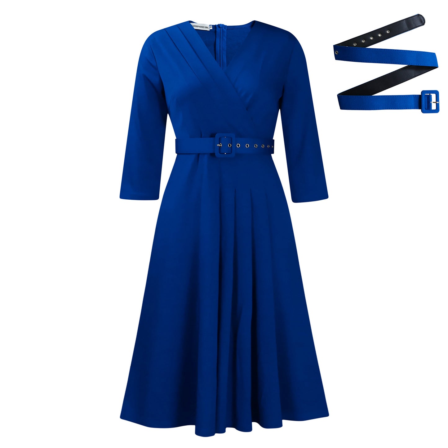 Women's Fashion Temperament Pleated Stretch Elegant African Dress