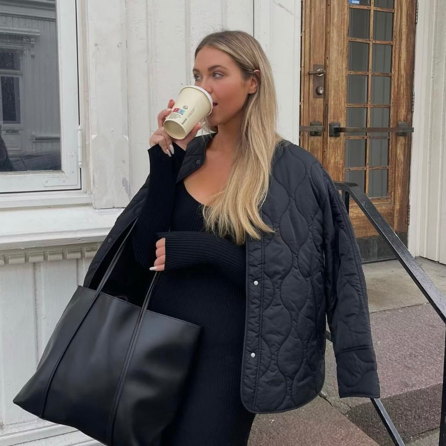 Women's Early Spring Side Slit Fashion Simple Coats