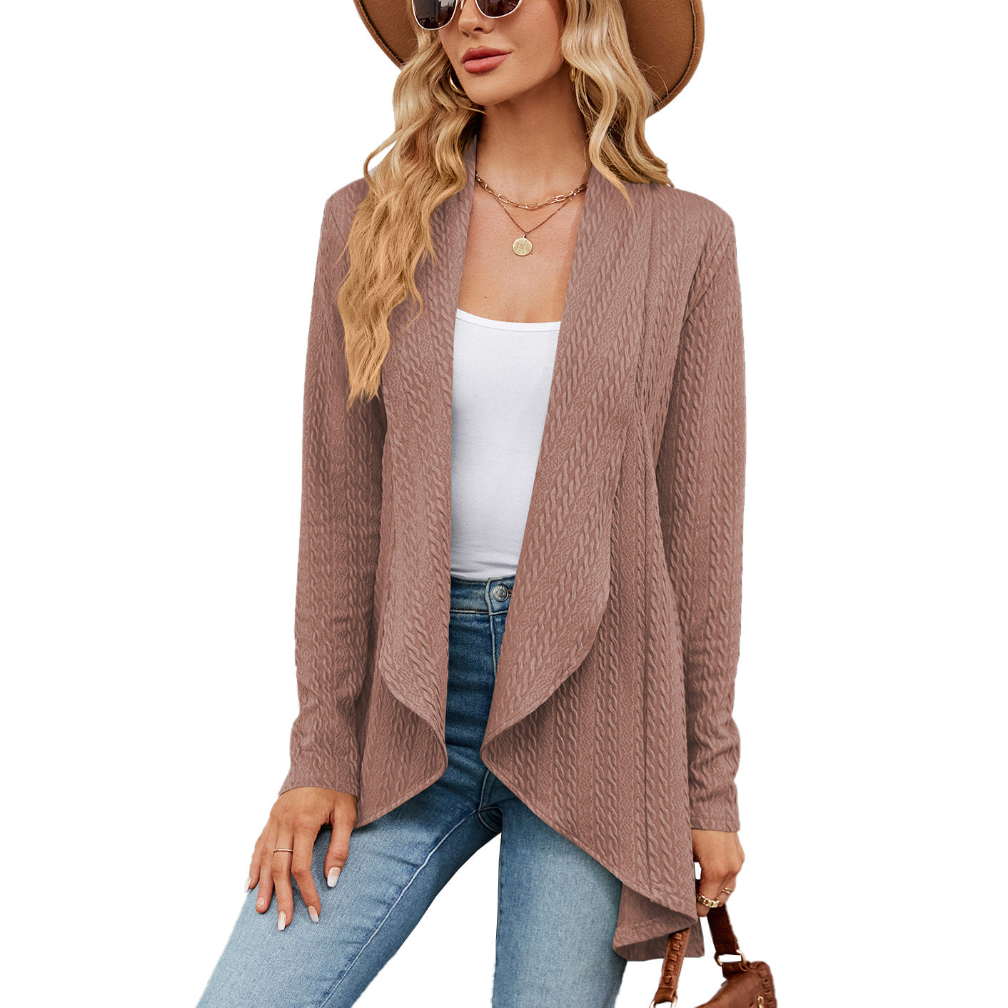 Women's Long Sleeve Solid Color Loose Knitting Women's Sweater