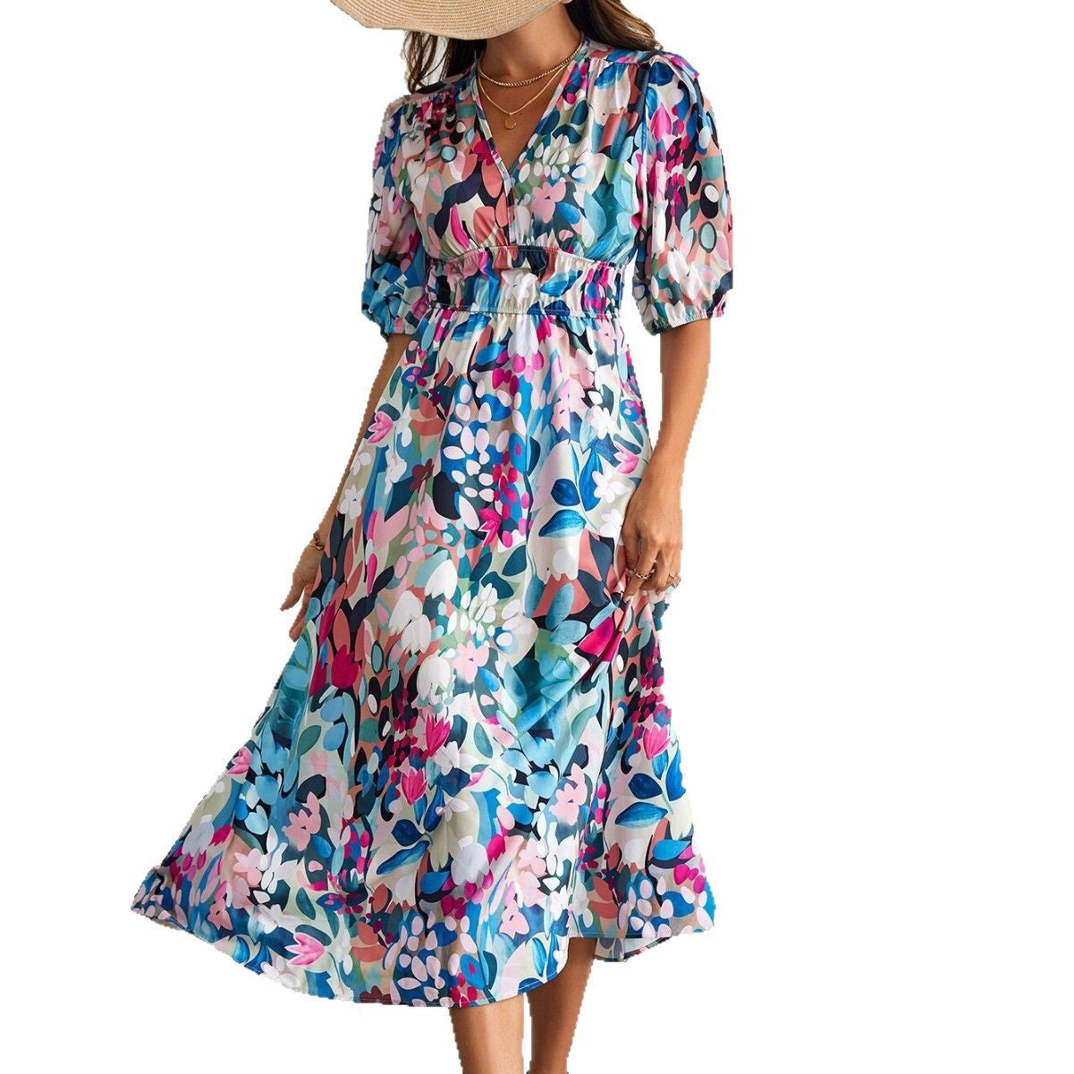 Casual Charming Durable Women's Fashion Printed Dress