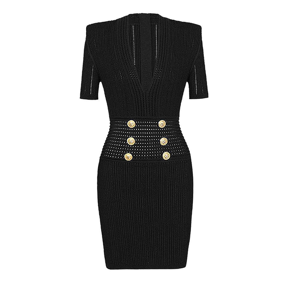 Women's Fashion High Quality Knitted Slim Fit Dresses