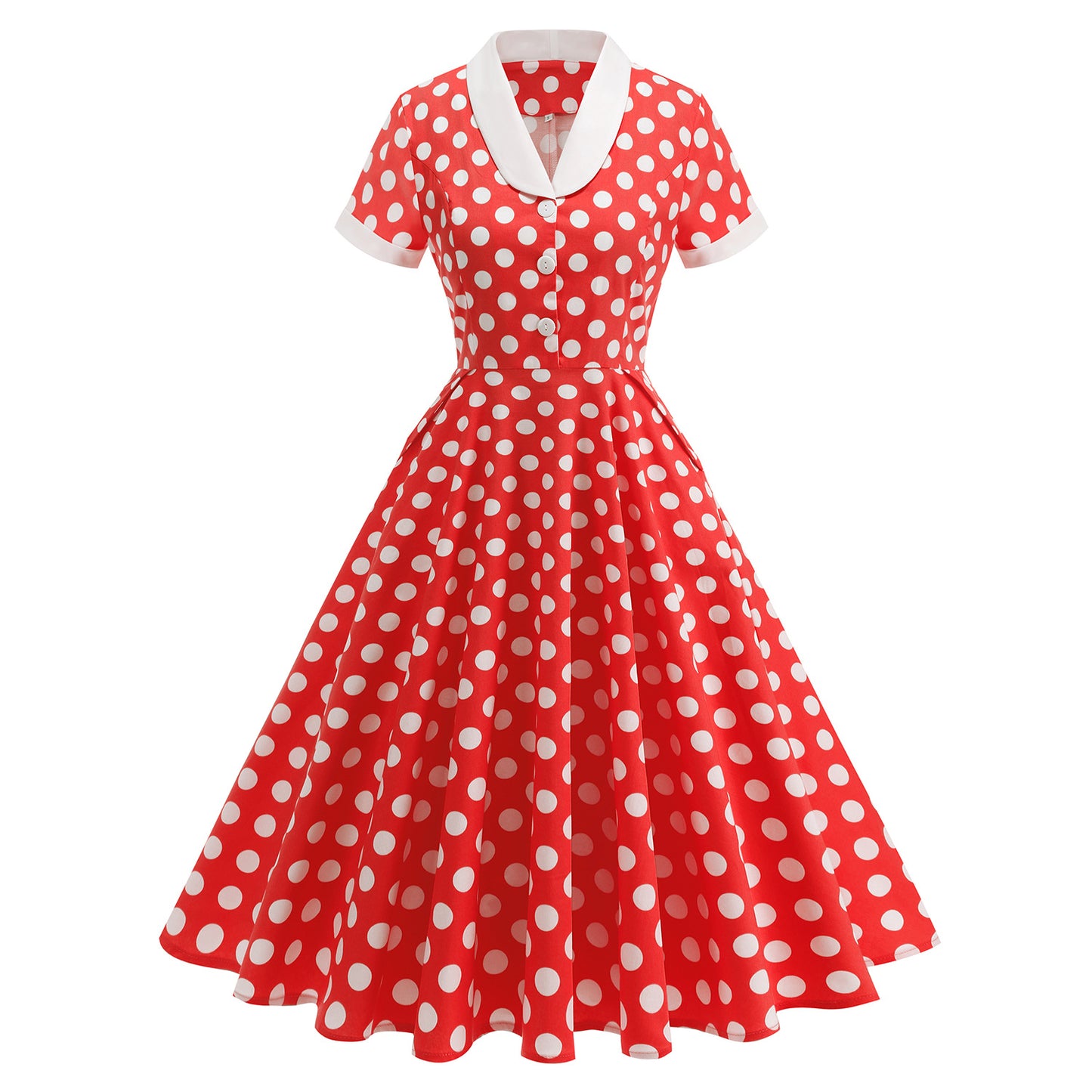 Women's Hepburn Style Retro Spring Travel Court Tight Waist Light Will Costumes