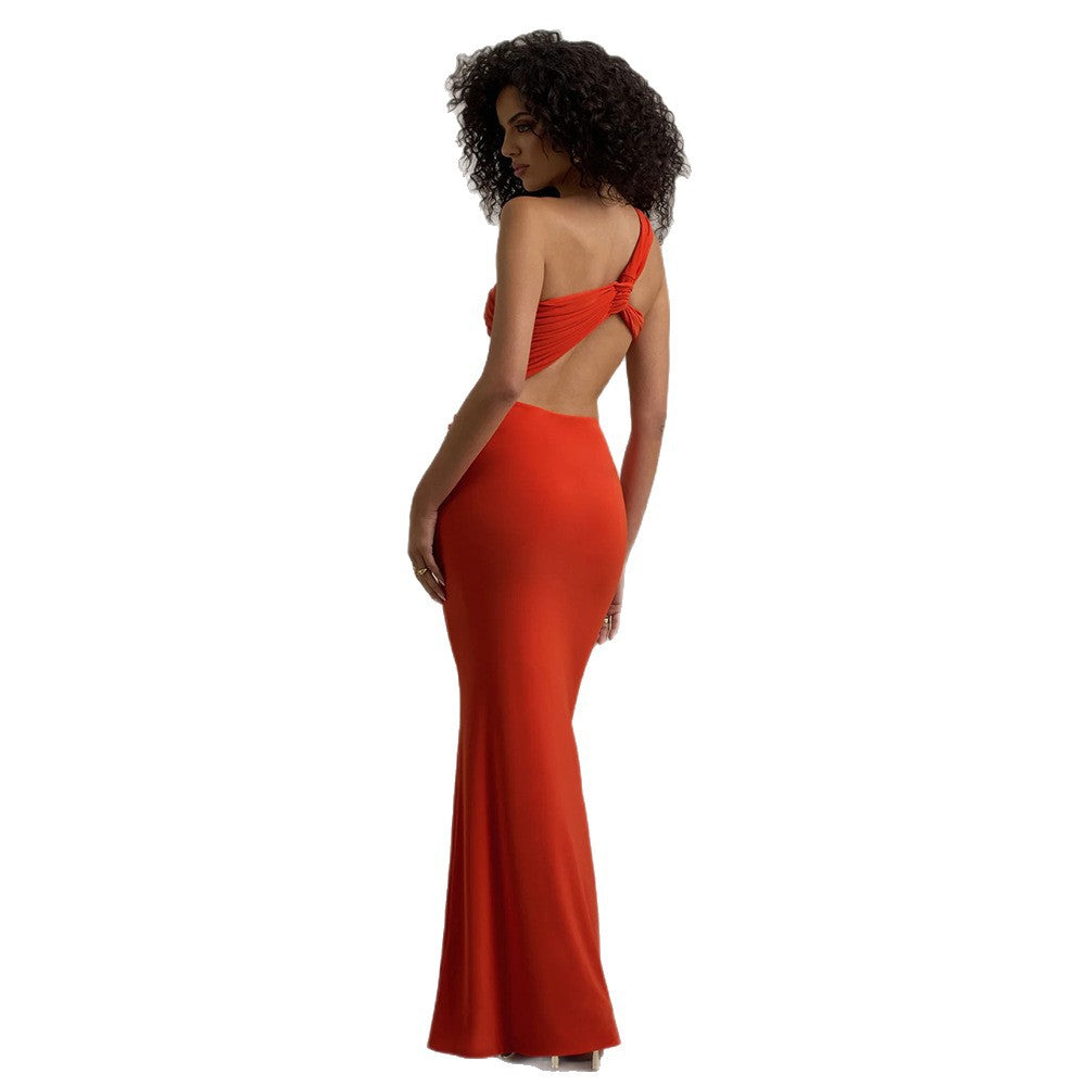 Women's Summer Sexy Backless Pleated Sheath For Dress