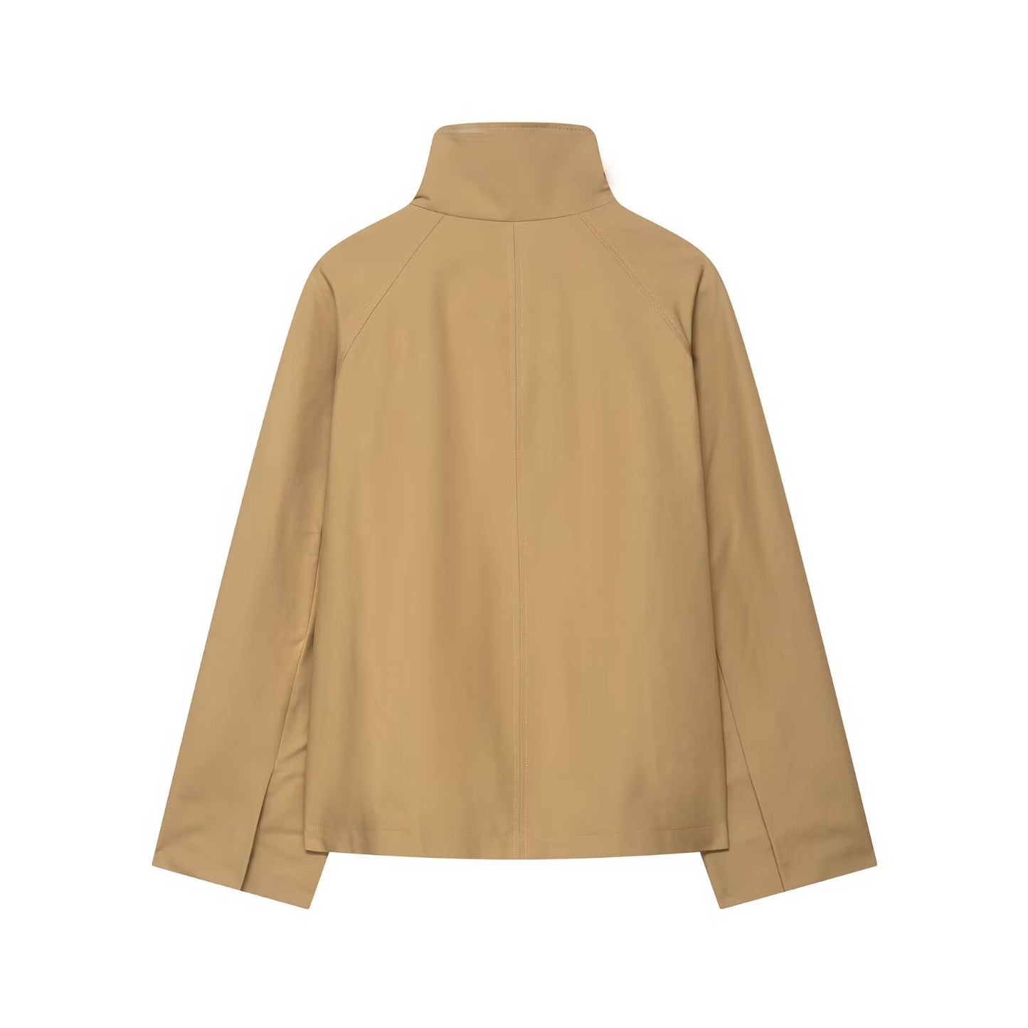 Autumn Simple Solid Color Loose Trench Coats
