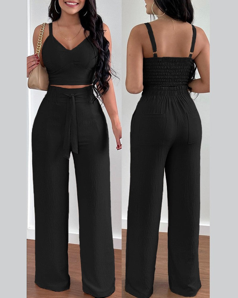 Women's Popular New Fashion Suspenders Two-piece Suits
