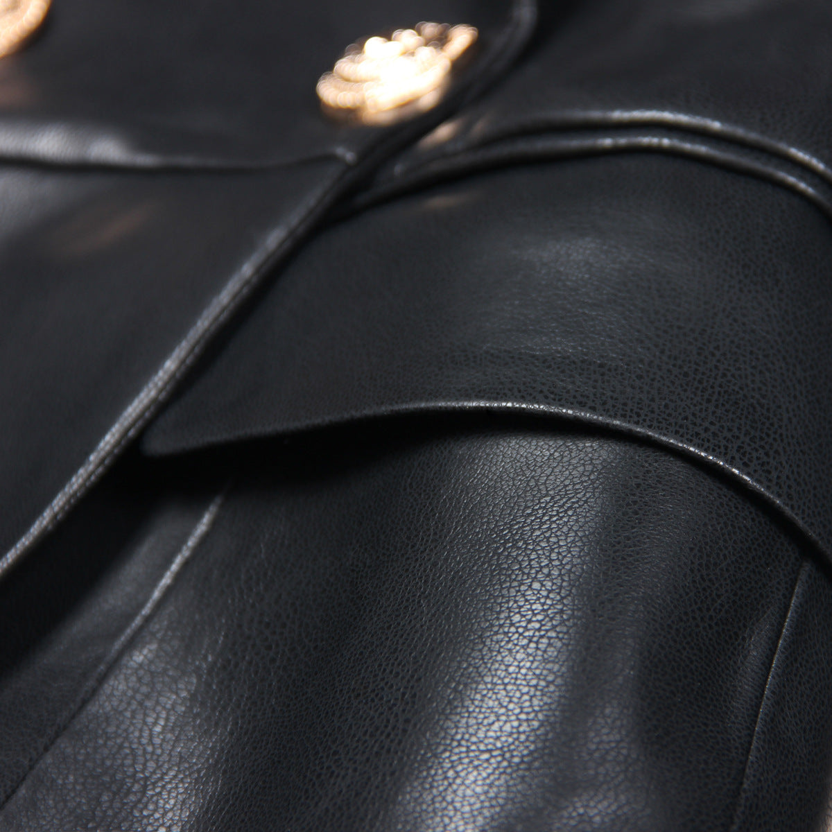 Women's Fashion Simple Temperament Slim Slimming Leather Dresses