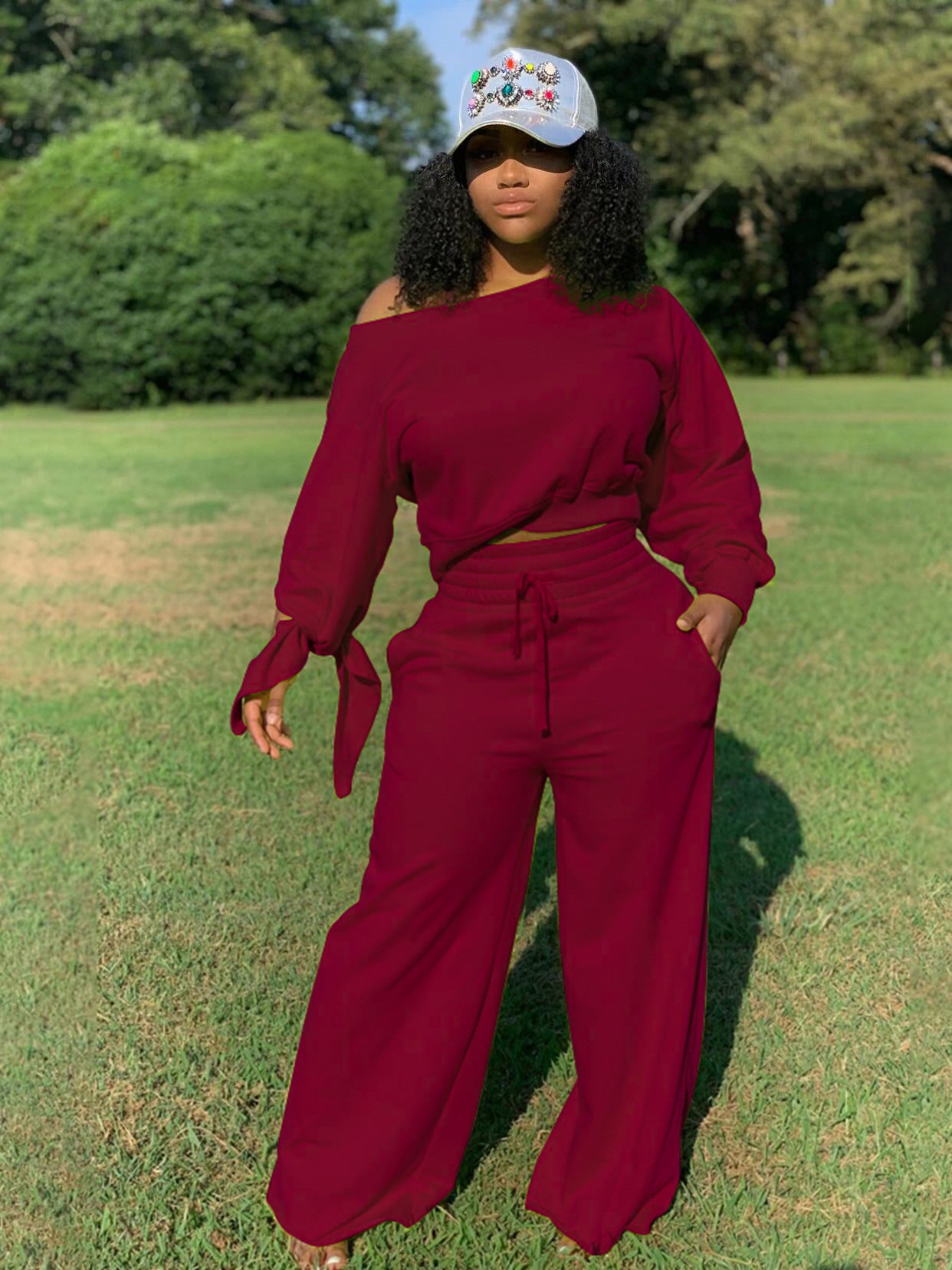 Sexy Casual Fashion Solid Color Round Suits