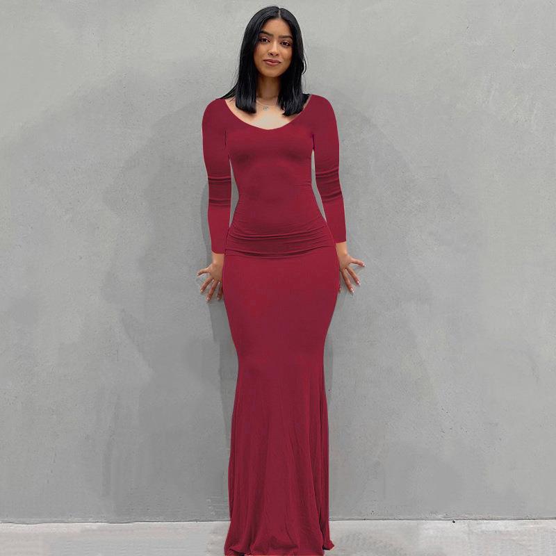 Women's Casual Slim Strap Home Long Dress