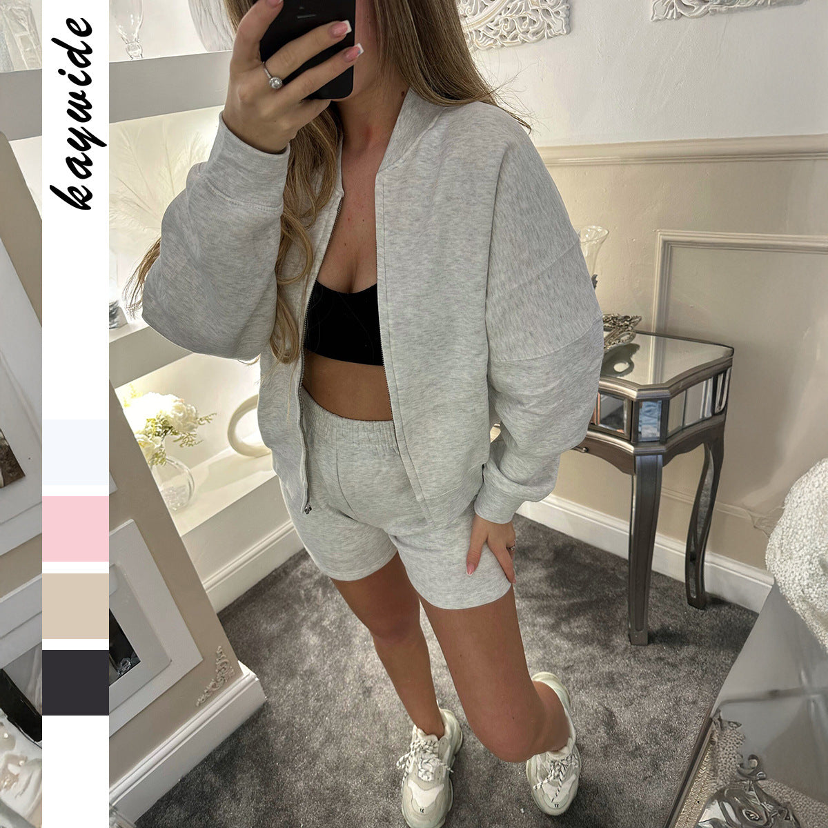 Elegant Women's Sports Long Sleeve Two-piece Clothing