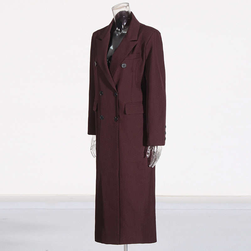 Style Temperament Elegant Windbreaker Female Autumn Pure Coats