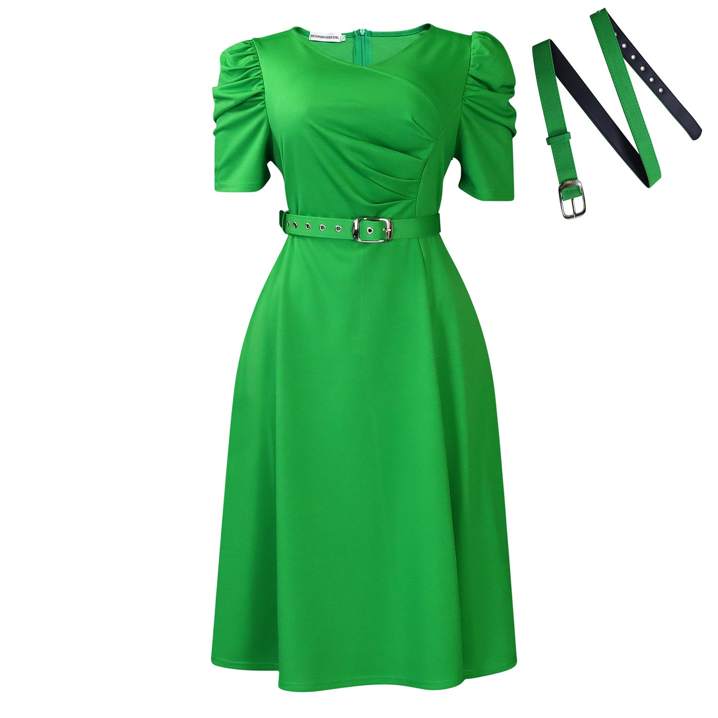 Women's Fashionable Pleated Elegant Large Swing Dress Dresses