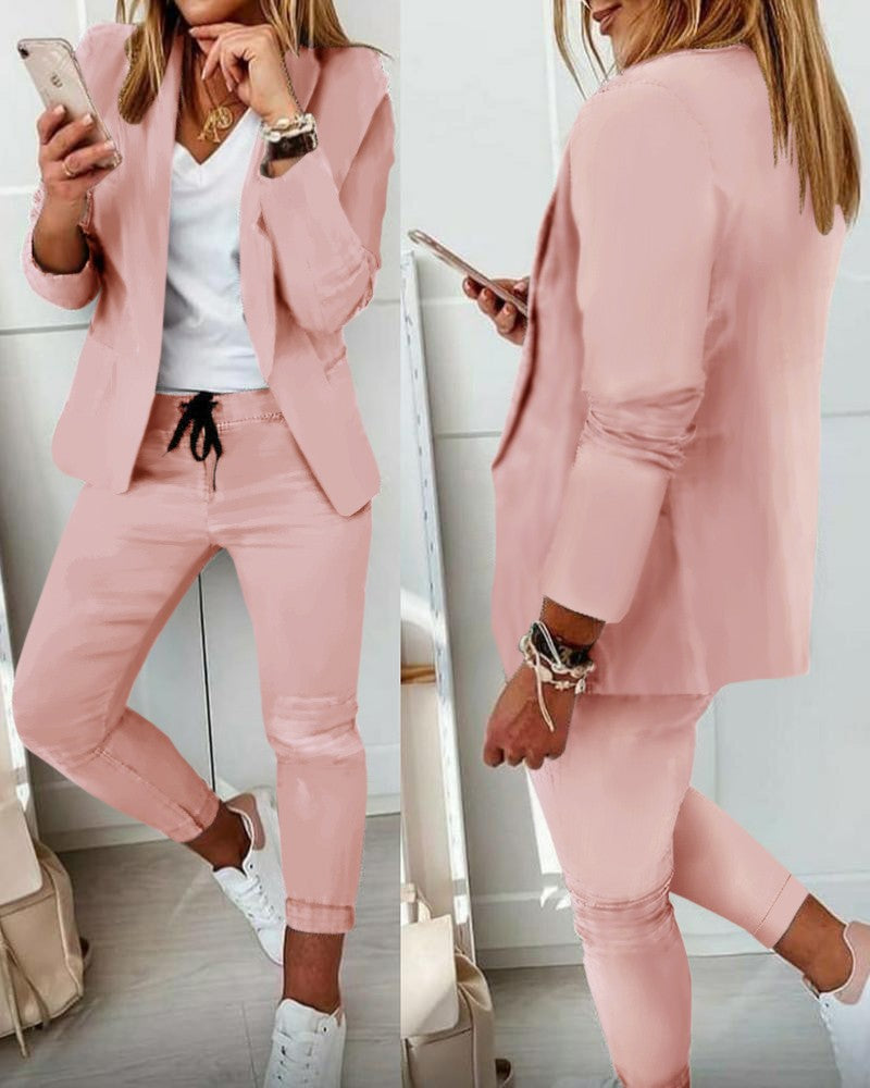 Women's Classic Trendy Casual Fashion Set Suits