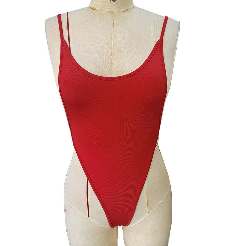 Women's Sexy Sling Backless Summer Hot Swimsuit Jumpsuits