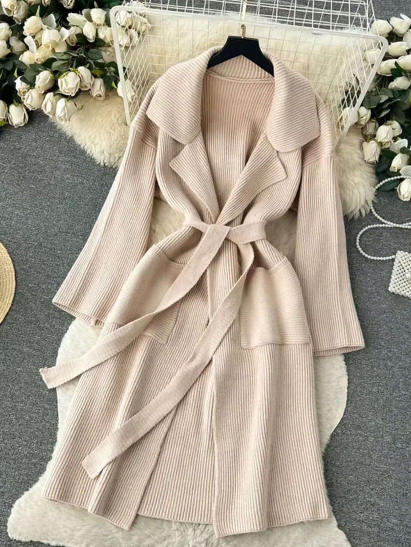 Women's Elegant Simple Long Fashion Knitted Women's Sweater