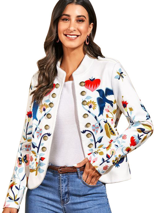 Casual Classy Fashion Temperament Commute Print Blouses