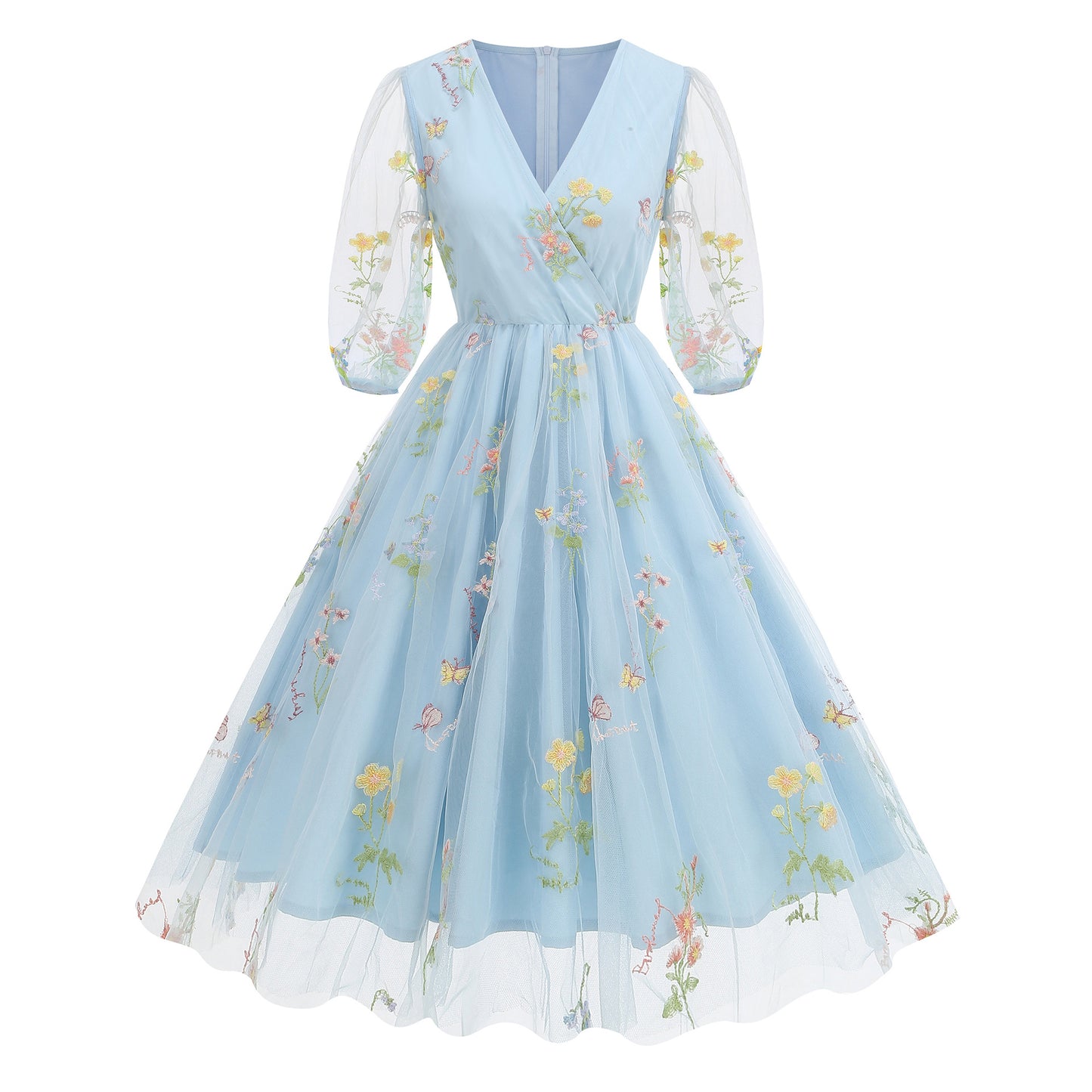 Summer Super Fairy Dress Princess French Embroidery Dresses