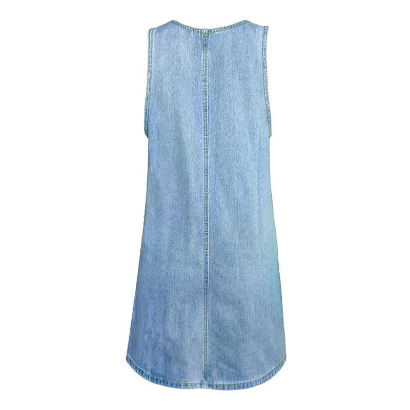 Women's Summer Denim Sexy Cool Suspender Dress