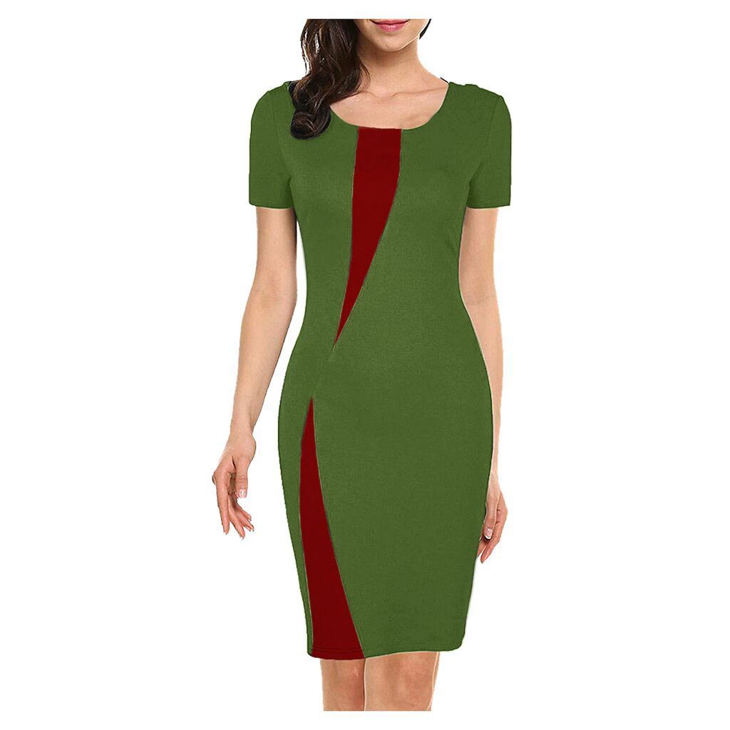 Women's Summer Stretch Slim Pencil Sexy Tight Casual Dress