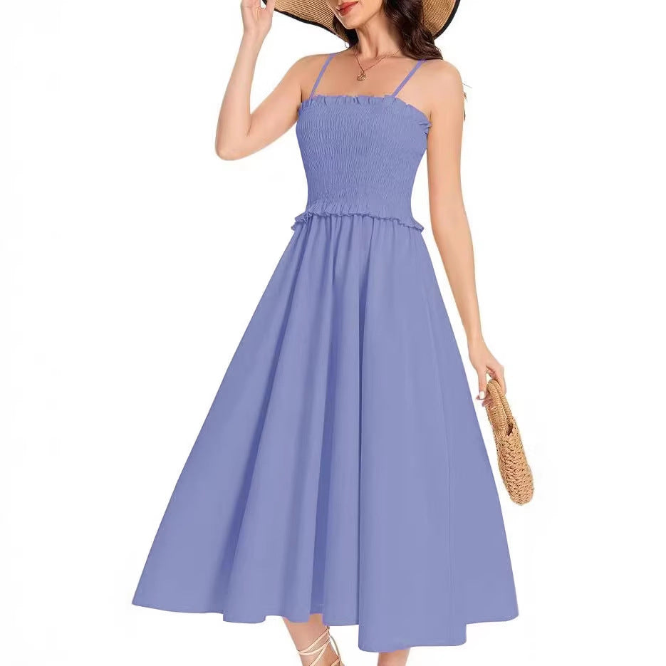 Women's French Style Vacation Elegant Strap Dress