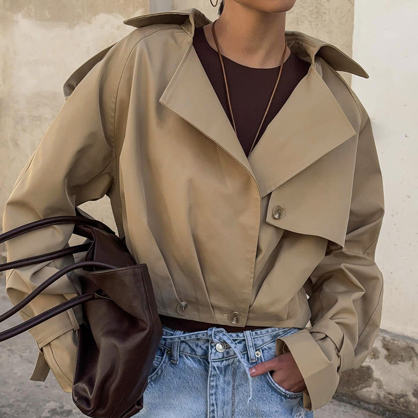 Autumn High-grade Loose Trench Design Sense Coats