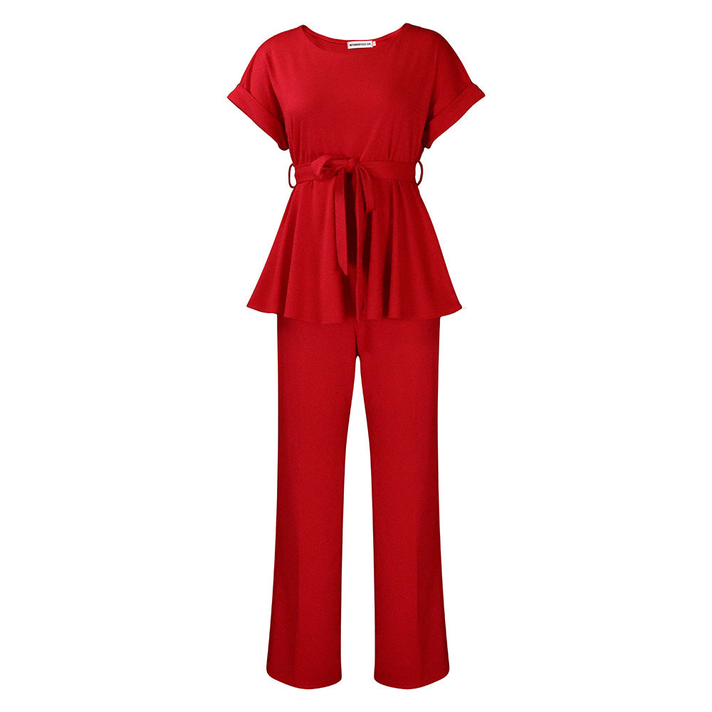 Women's High Waist Wide Leg Fashion Casual Suits