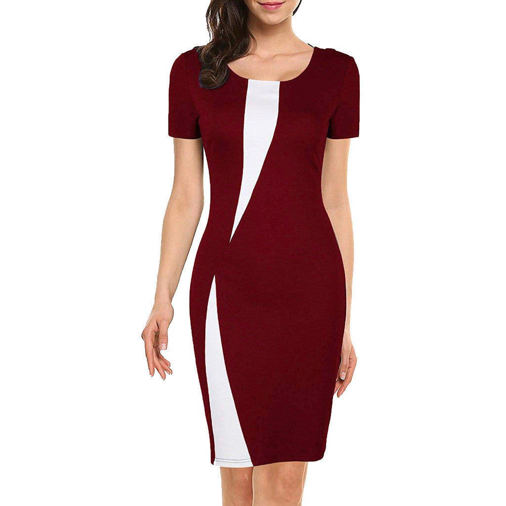 Women's Summer Stretch Slim Pencil Sexy Tight Casual Dress