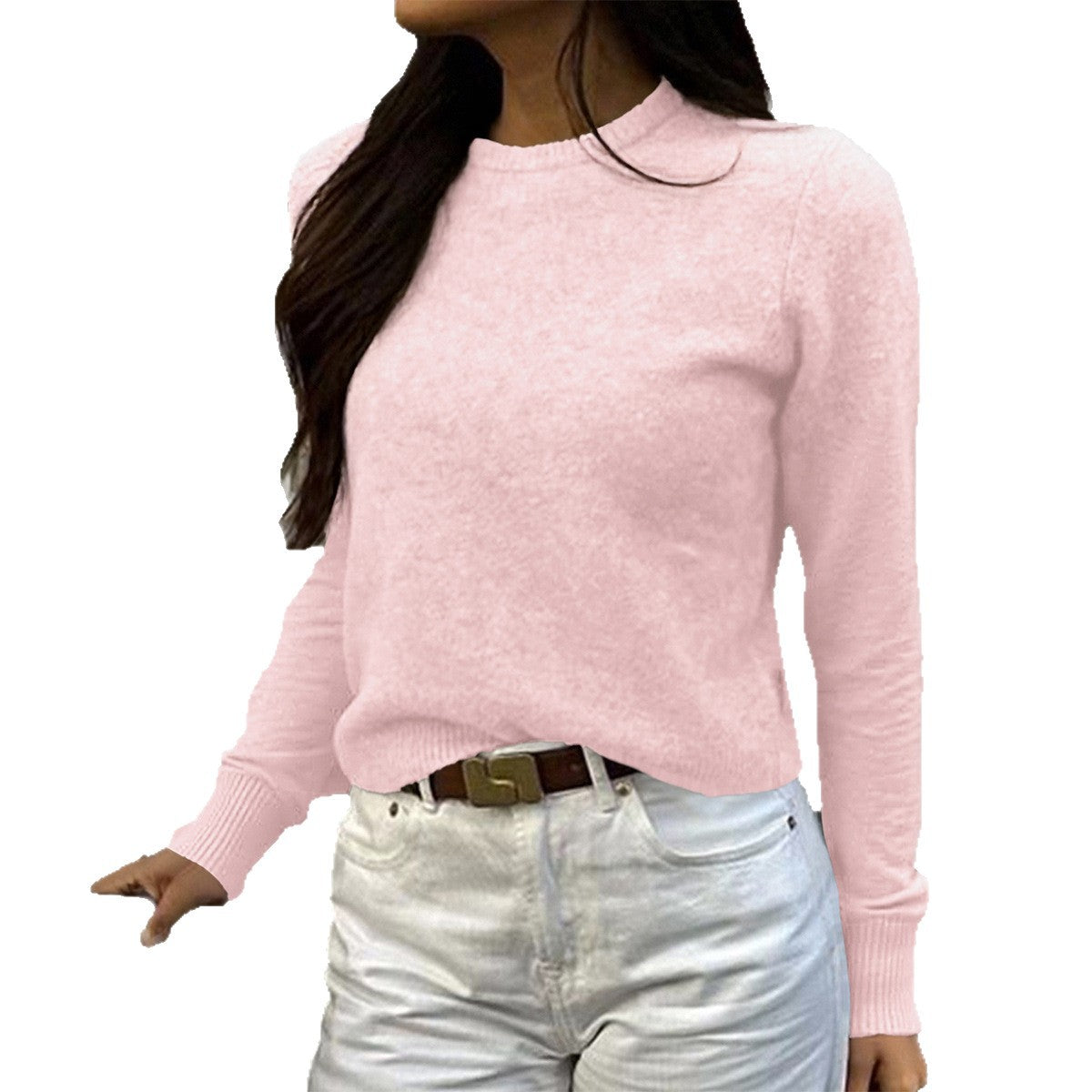 Women's Casual Woolen Long-sleeved Bottoming Shirt Sweaters