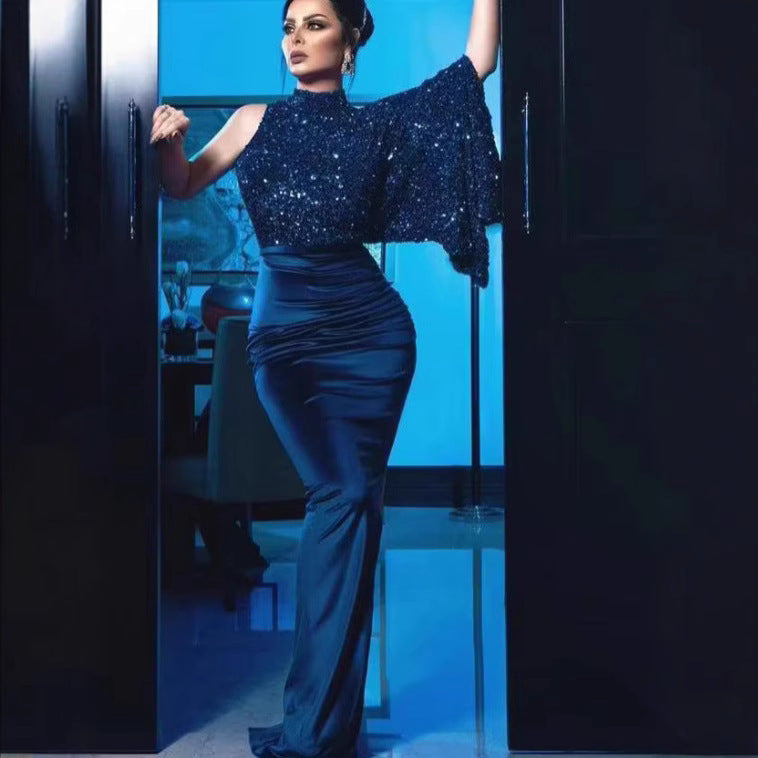 Women's Casual Cool Sequined Dress Long Dresses