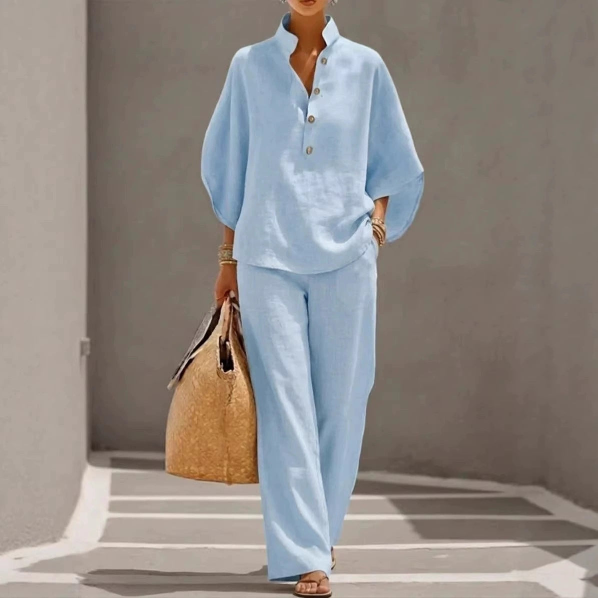 Pretty Women's Cotton Linen Shirt Urban Suits