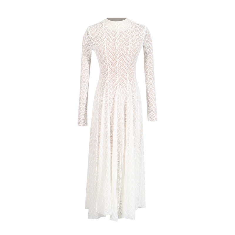 Women's Summer Niche Design Sense Beautiful Lace Slim Dresses