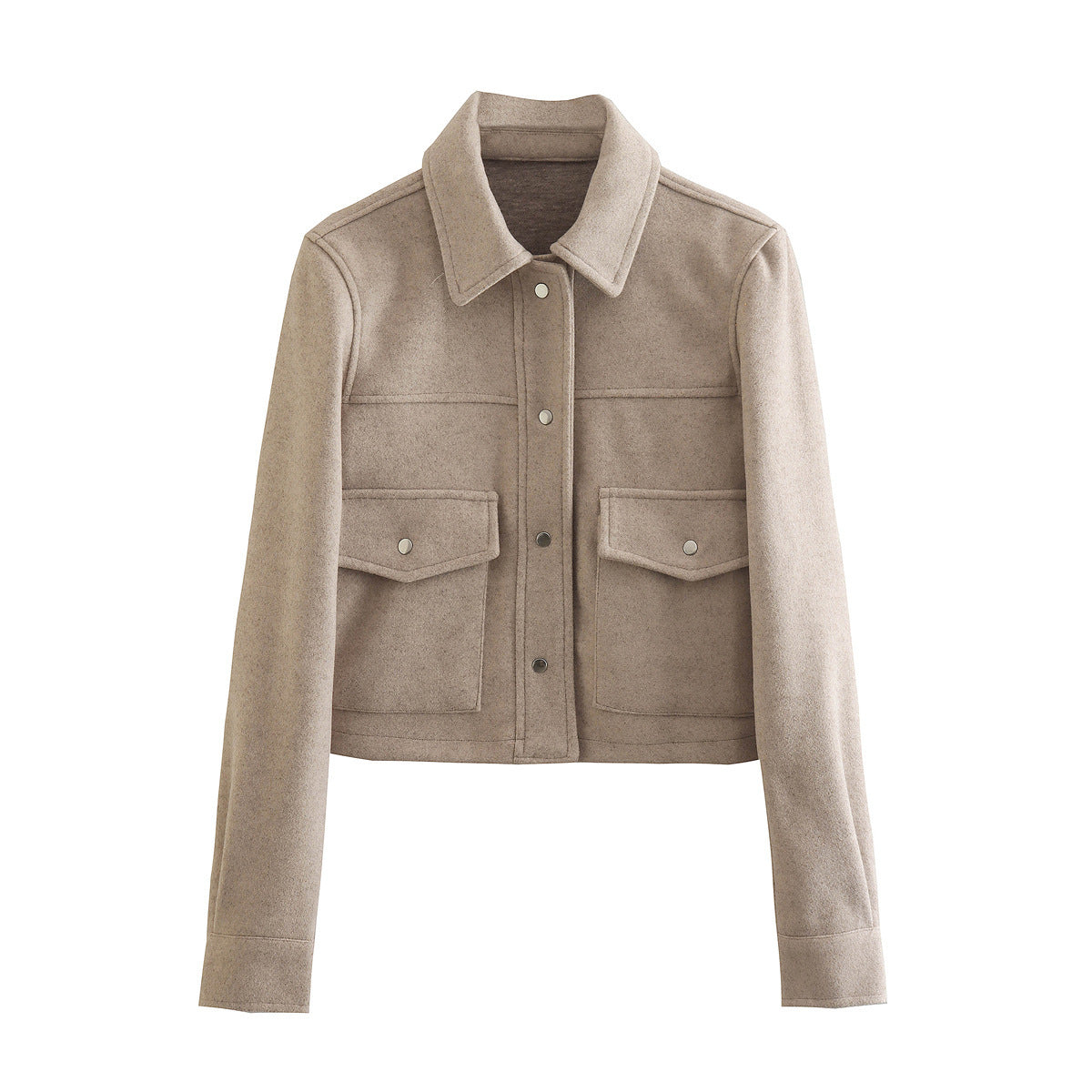 Spring Casual Loose Solid Color Soft Jackets