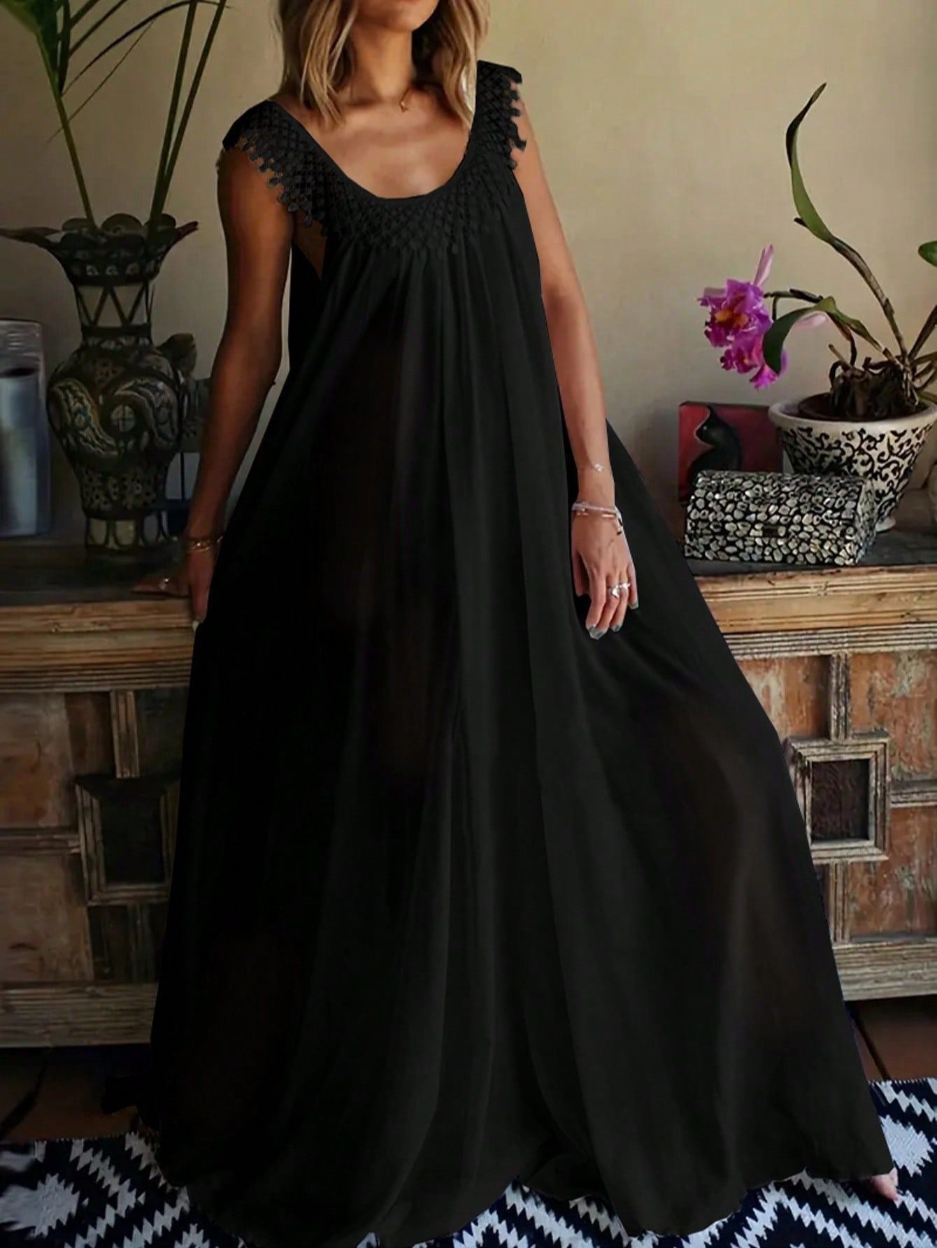 Graceful Women's Long High Sense Temperament Dress