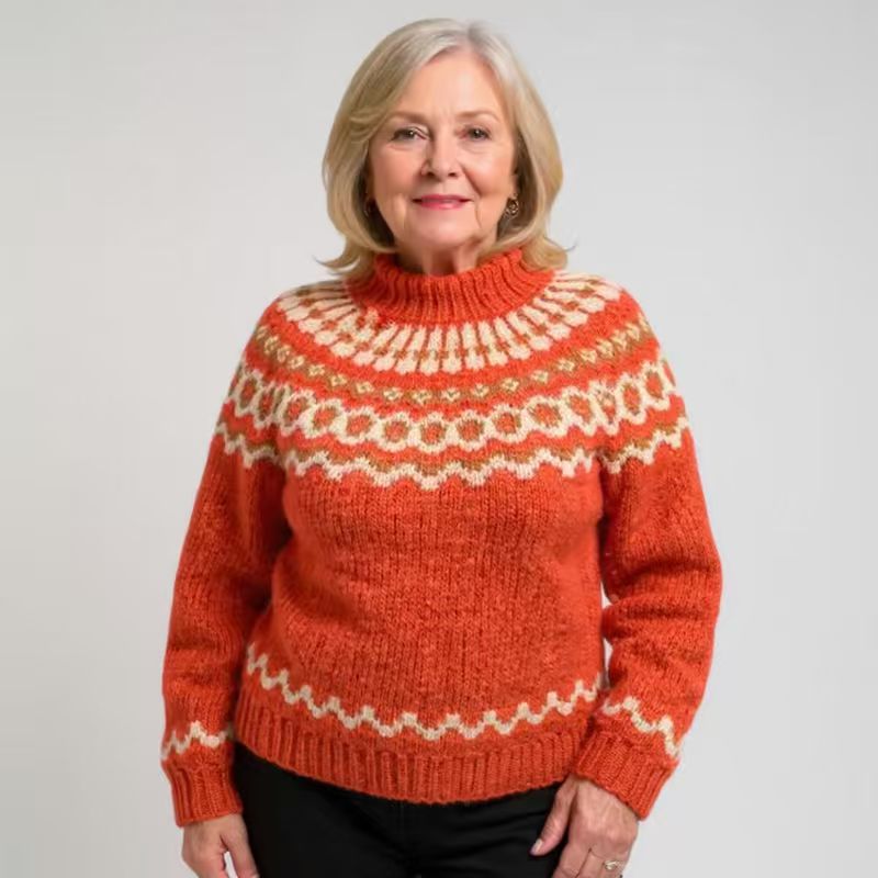 Women's Turtleneck Loose Multicolor Fashion Pullover Sweaters