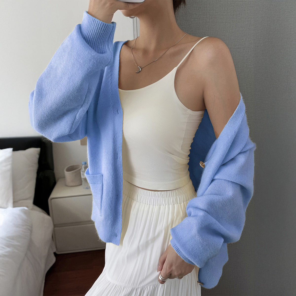 Women's Simple Vacation Style Solid Color Long-sleeved Clothing