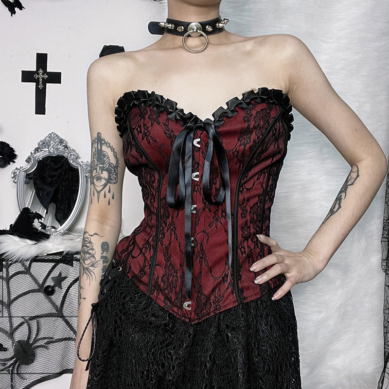 Women's Style Design Tube Sexy Slim Lace Tops