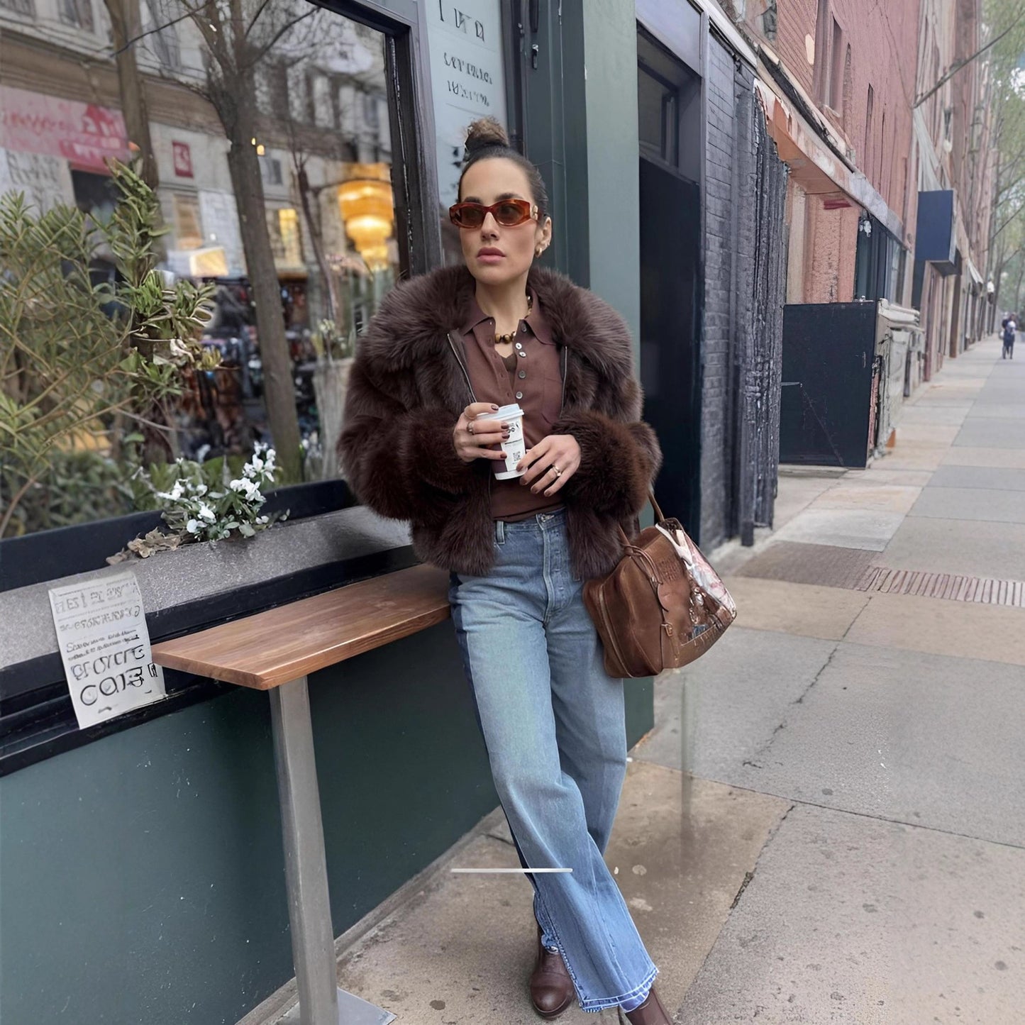 Attractive Pretty Comfortable Faux Fur Outer Coats
