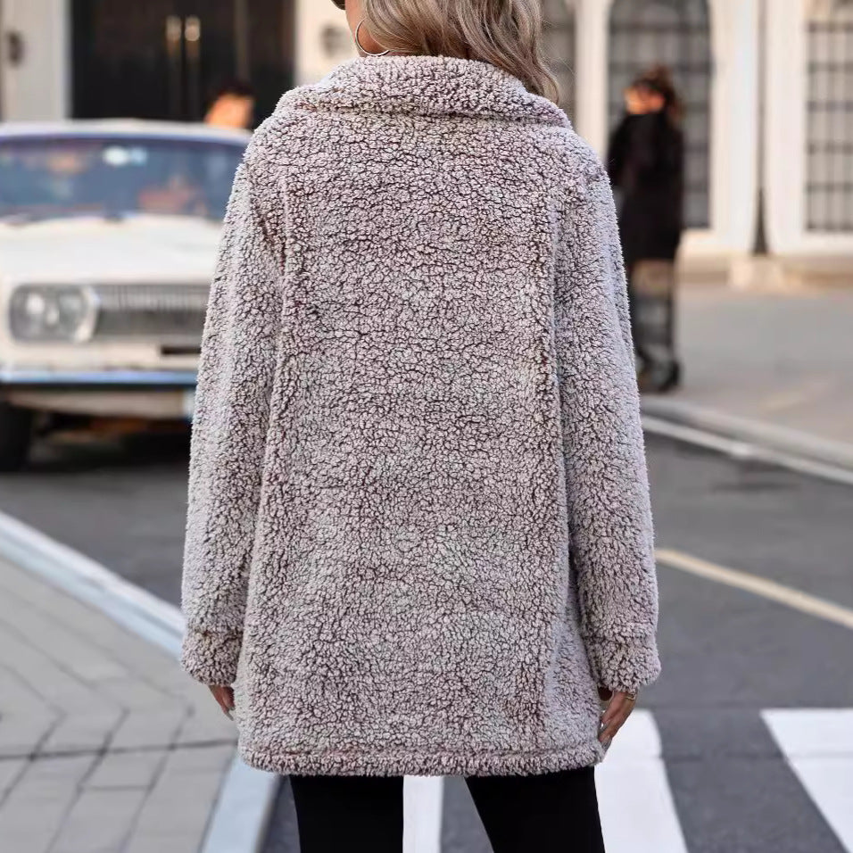 Women's Casual Loose Lapels Single-breasted Mid-length Cardigans