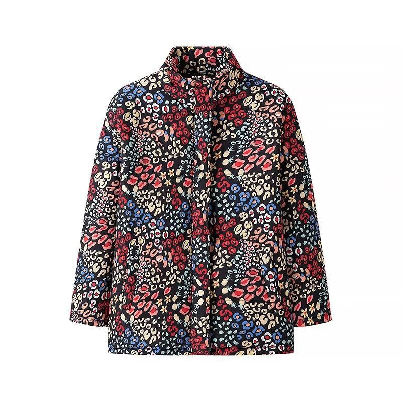 Women's Fashion Casual Oversized Loose-fitting Pattern Print Coats