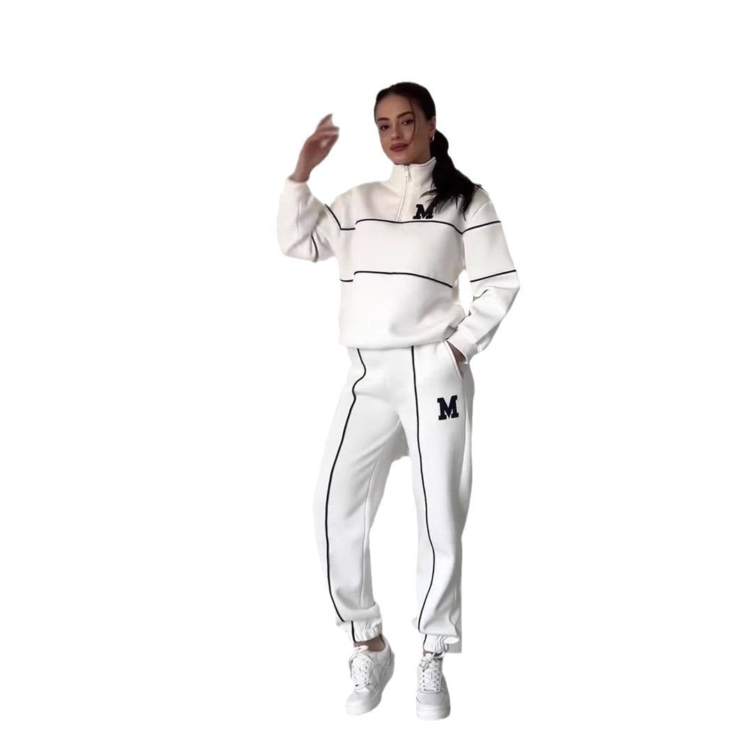 Autumn Color Matching Sports Design Fashion Suits