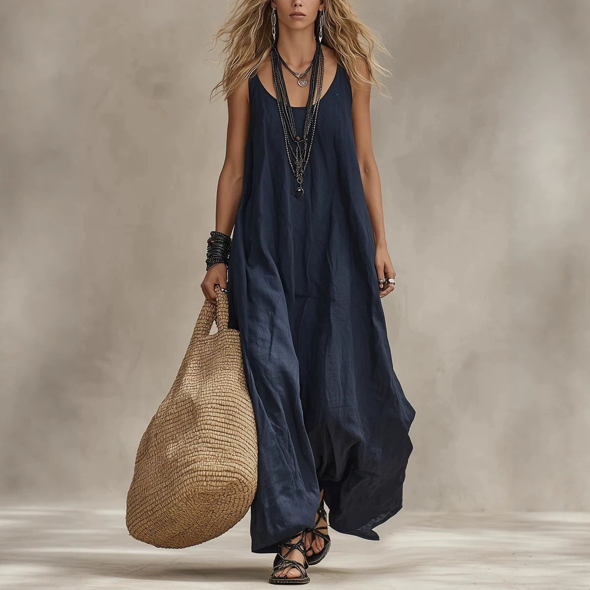 Classic New Women's Bohemian Casual Retro Dress