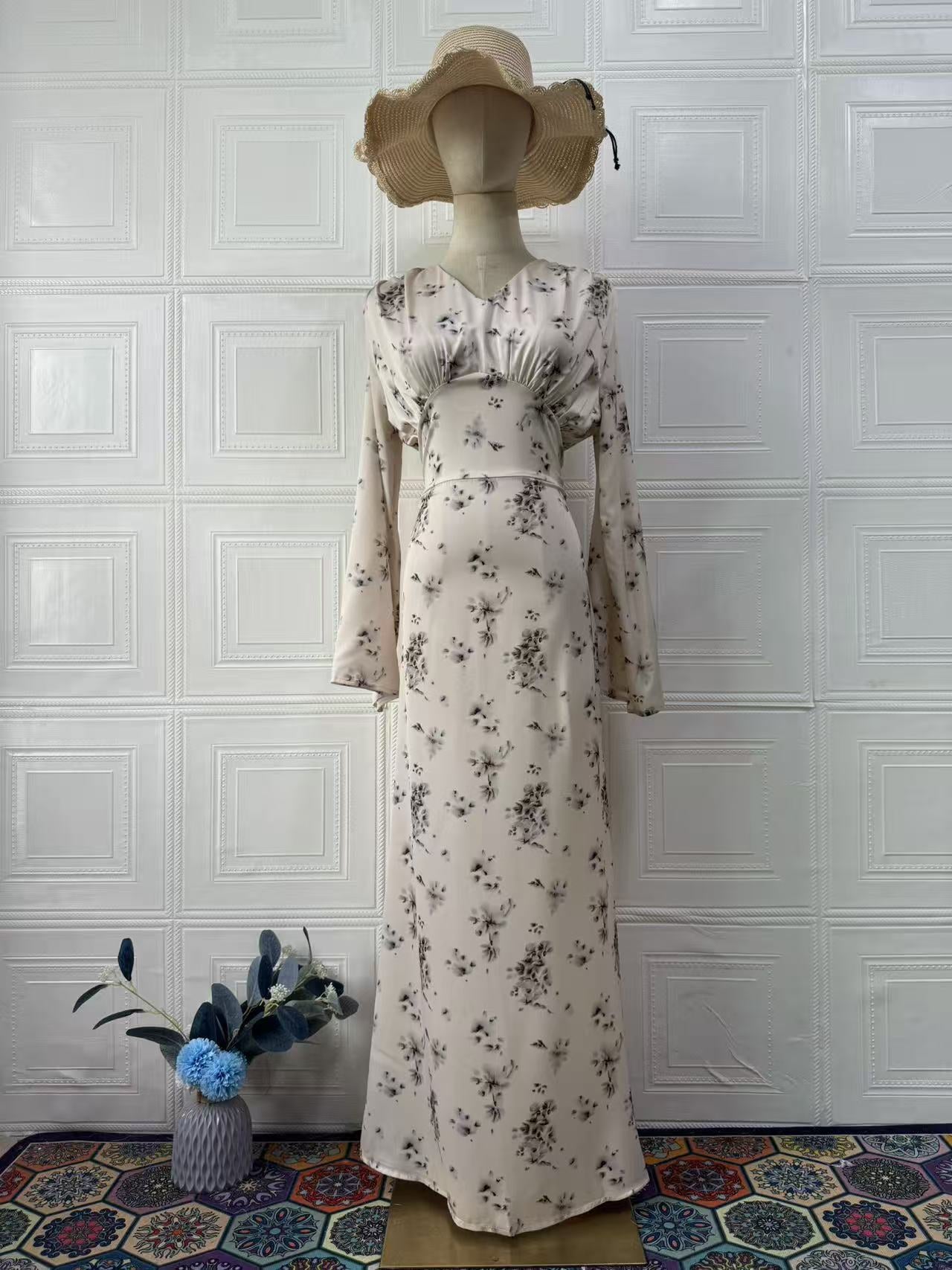 Women's Summer Elegant Soft Temperament Long Sleeve Dresses