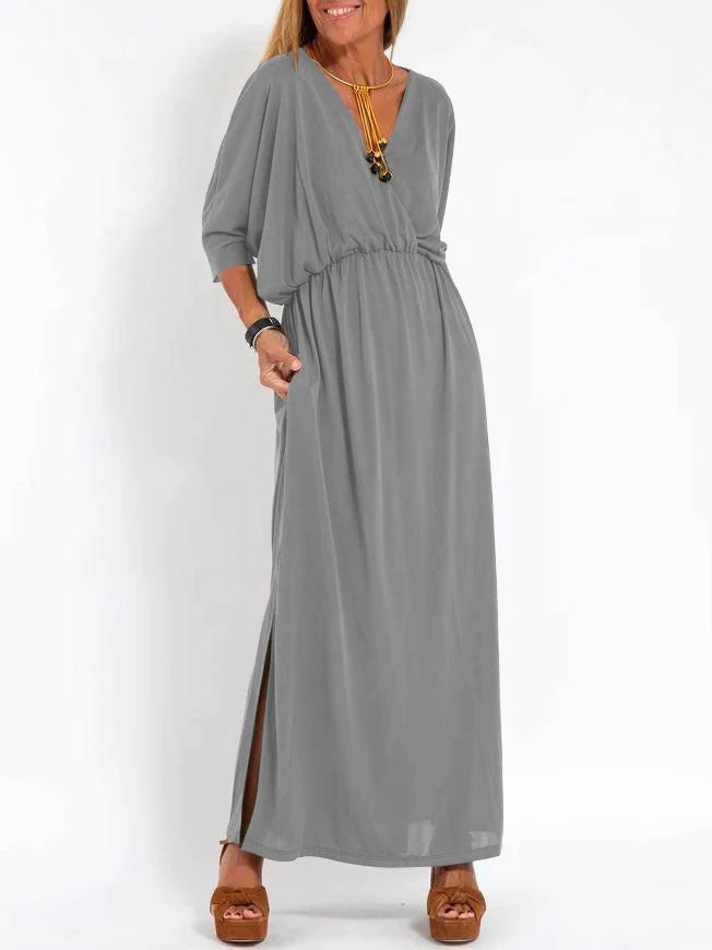 Summer Fashion Solid Color High Waist Dresses